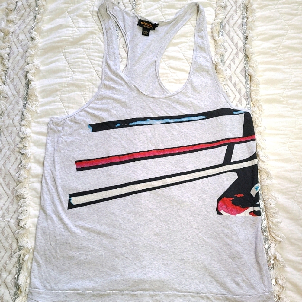 RARE Diesel Black Gold Collection racerback tank